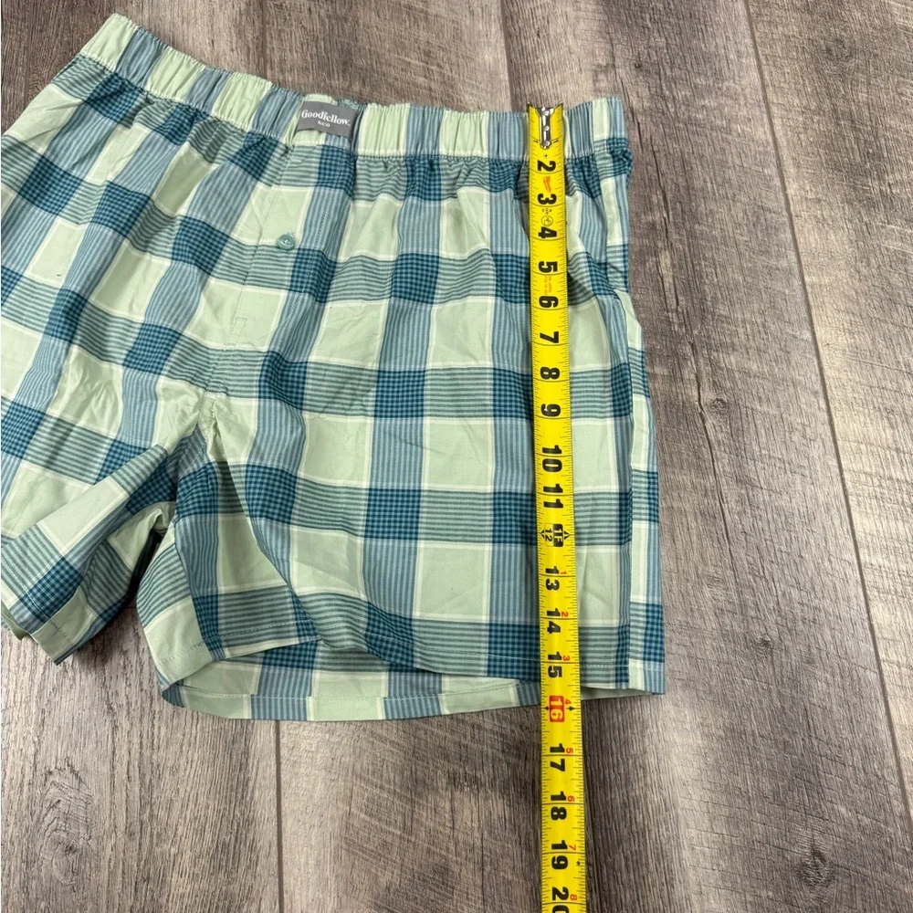 Goodfellow‎ Men’s Teal Checker Boxers